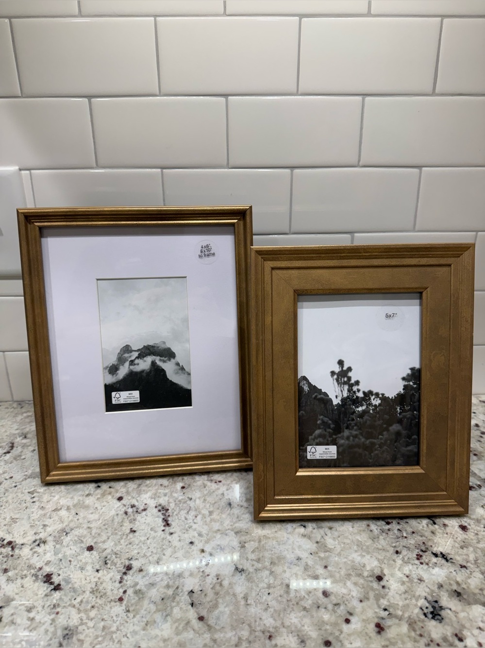 Threshold Real Wood Gallery Picture Frame Set (8x10 & 5x7) NWOT
